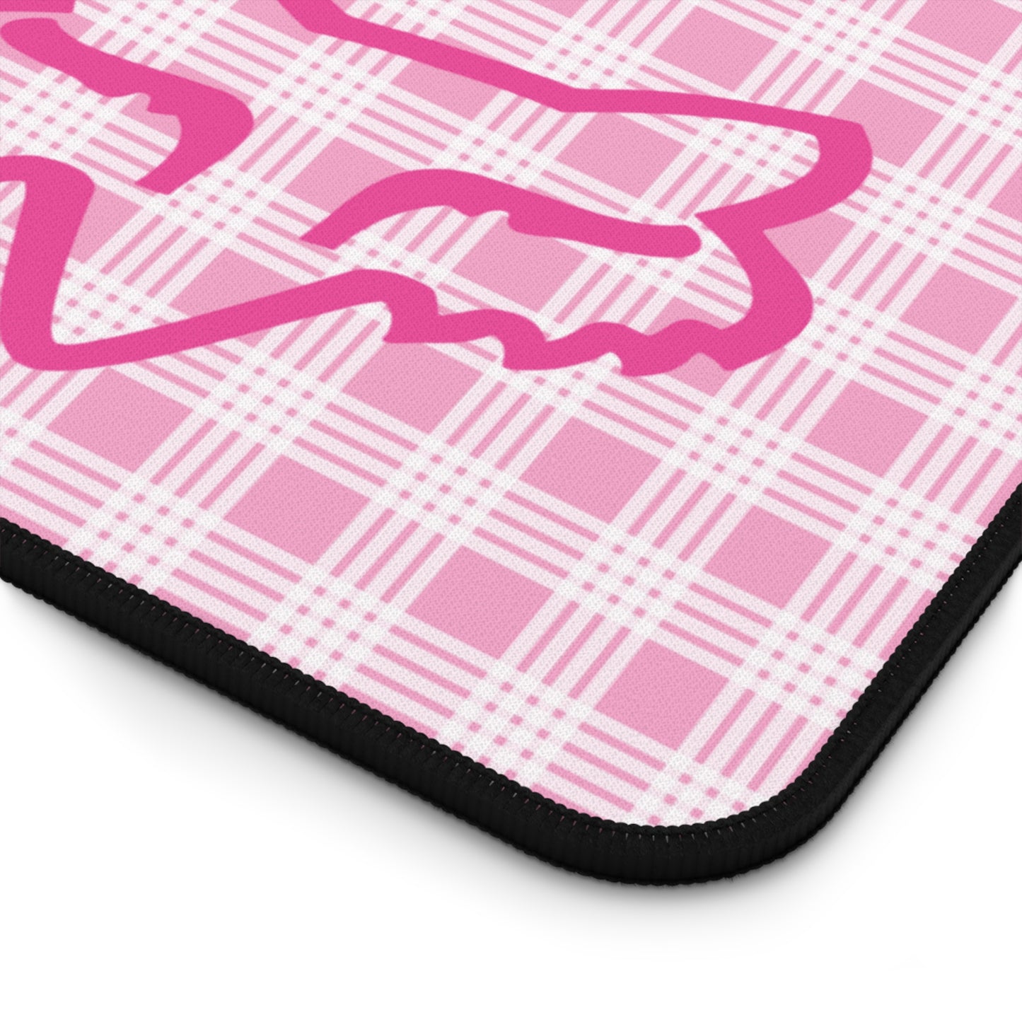 Pink Palaka Fox Desk Mat