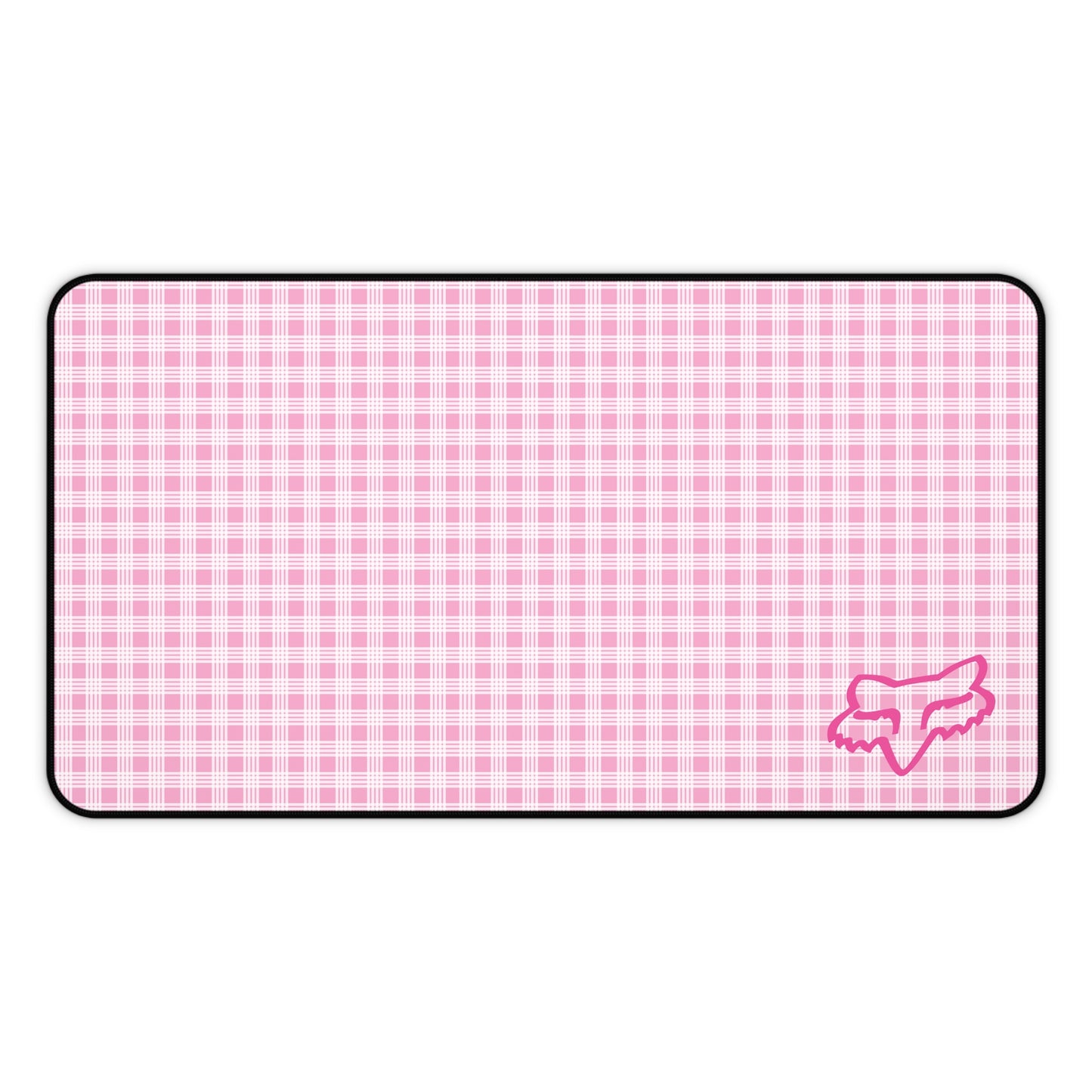 Pink Palaka Fox Desk Mat