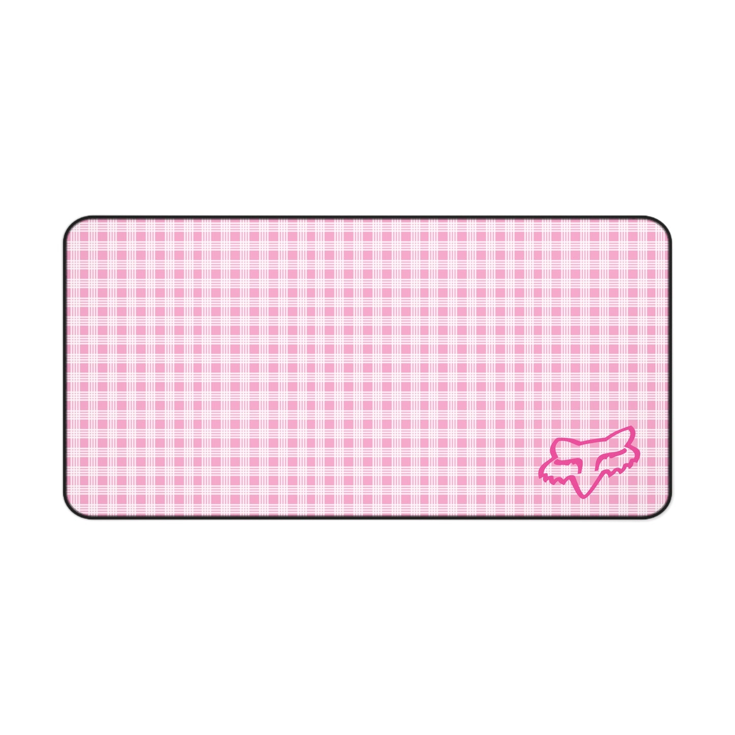 Pink Palaka Fox Desk Mat