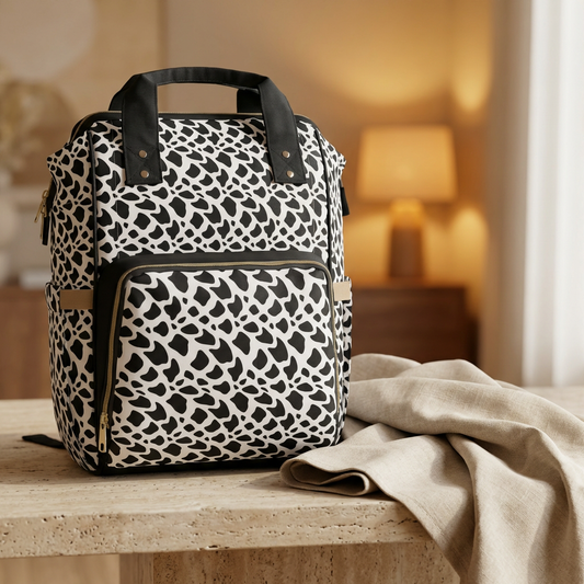 Hebrew Shell Print Diaper Bag