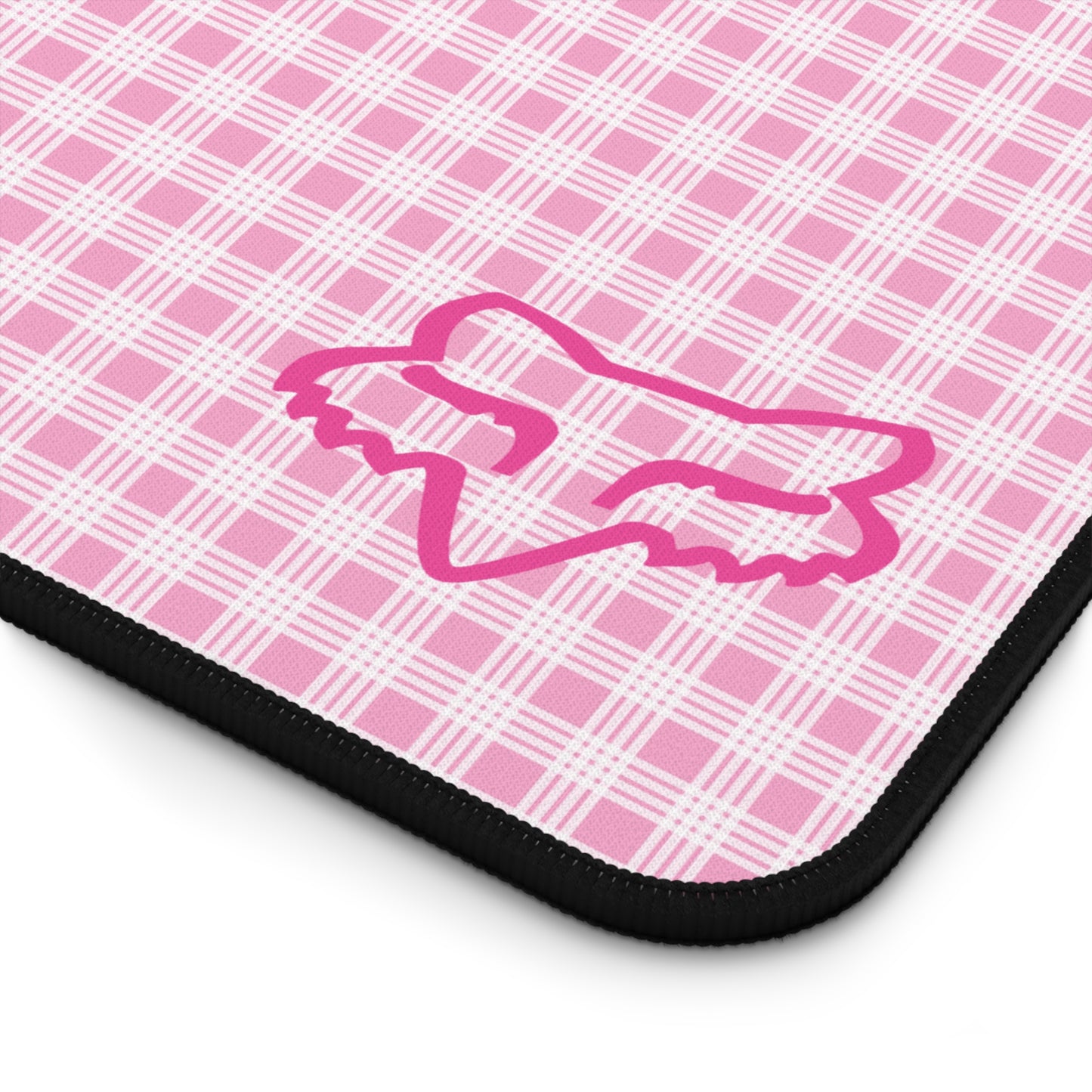 Pink Palaka Fox Desk Mat