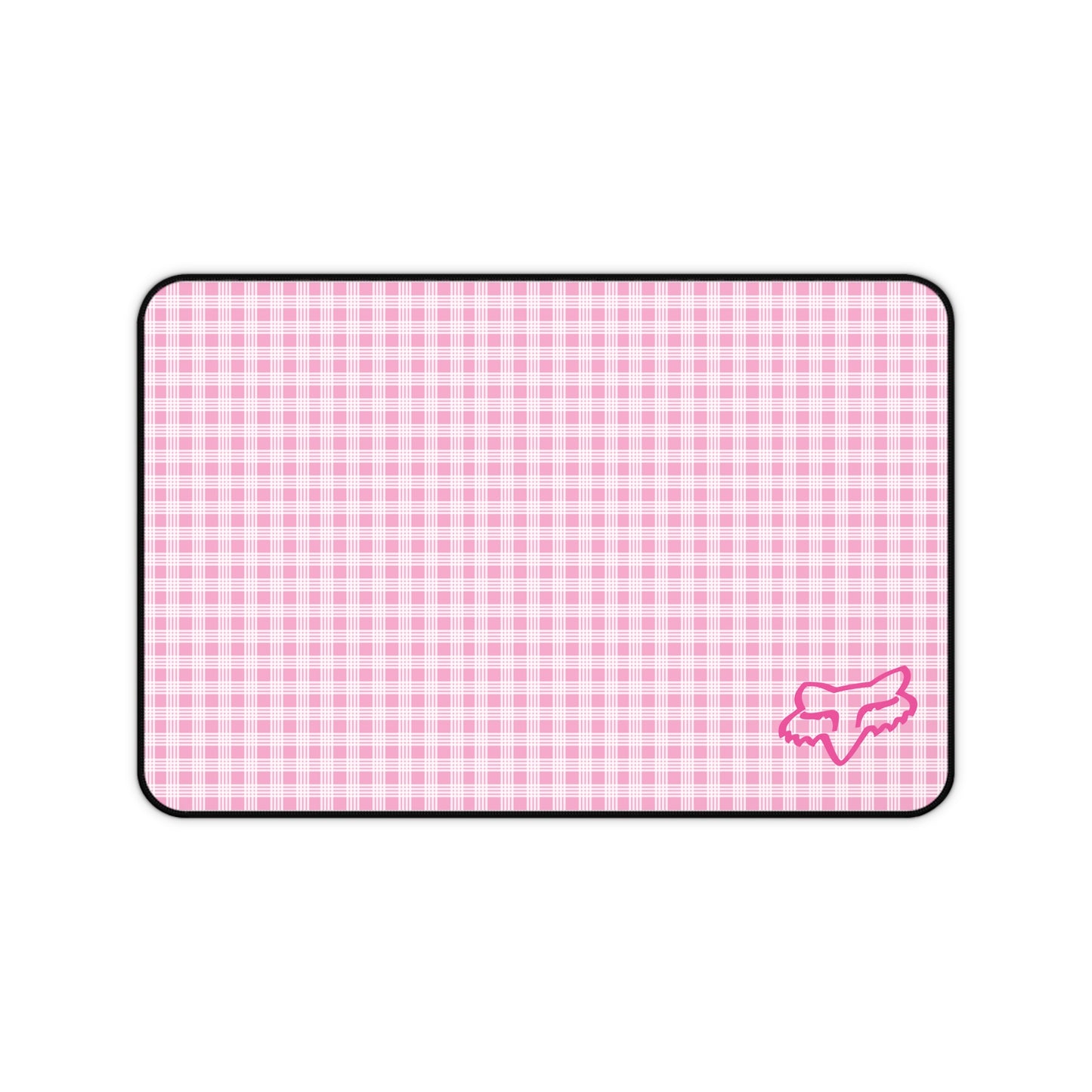 Pink Palaka Fox Desk Mat