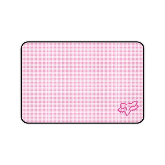 Pink Palaka Fox Desk Mat