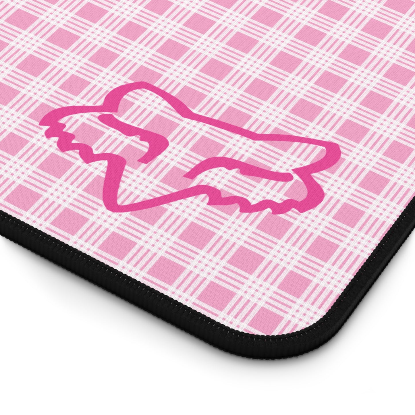 Pink Palaka Fox Desk Mat